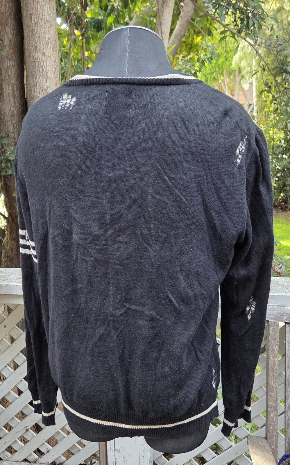 Mihara Yasuhiro 11SS Damage Processing Tiger Knit… - image 7