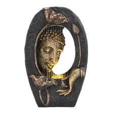 Water Fountain Outdoor with LED Light and Pump for Garden Decor,Floor Buddha ...