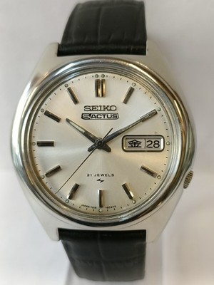 VINTAGE SEIKO 5 ACTUS 21J AUTOMATIC SILVER DIAL 7019-8010 JAPAN