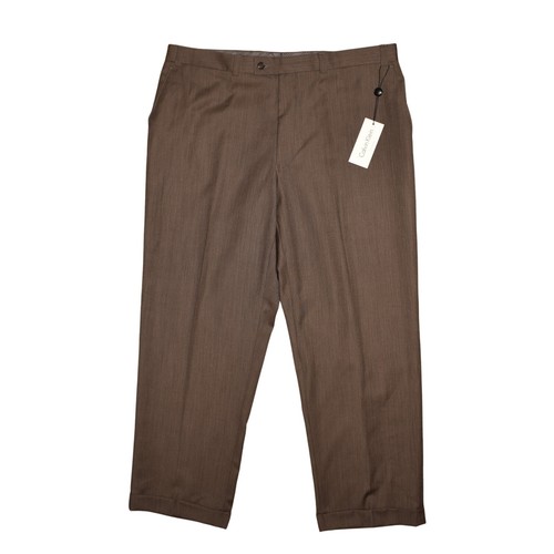 CALVIN KLEIN NUEVO $325 Traje de Dos Piezas Lana Taupe Blazer de 3 Botones para Hombre 44R - Imagen 4 de 9