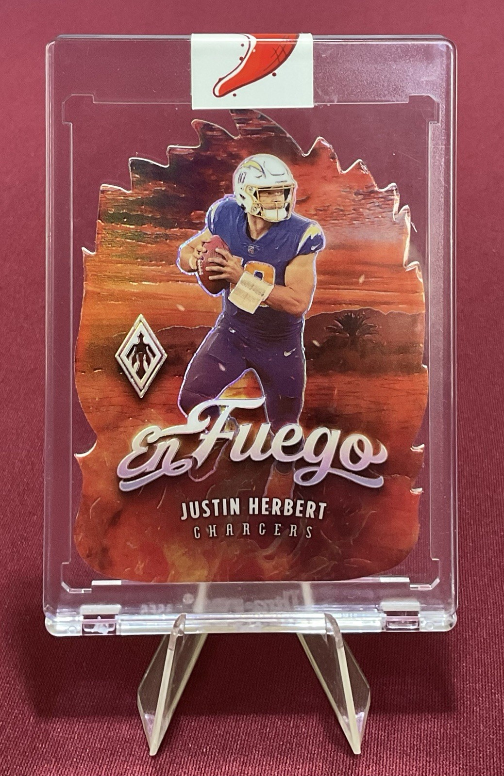 Justin Herbert - 2021 Panini Phoenix🔥En Fuego🔥#EF-4 - SSP Case Hit - Chargers