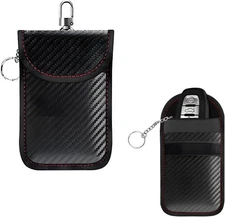 Faraday Pouch for Car Keys, Signal Blocking RFID Bag Cage, Small 