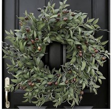 Olive Wreath 26 Inch Wreaths for Front Door with Purely Handmade
