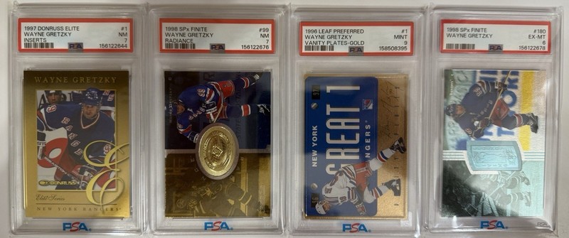 Wayne Gretzky PSA Graded Lot HOCKEY, Rangers