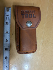 New Schrade Tool Brown Leather Sheath No Knife 