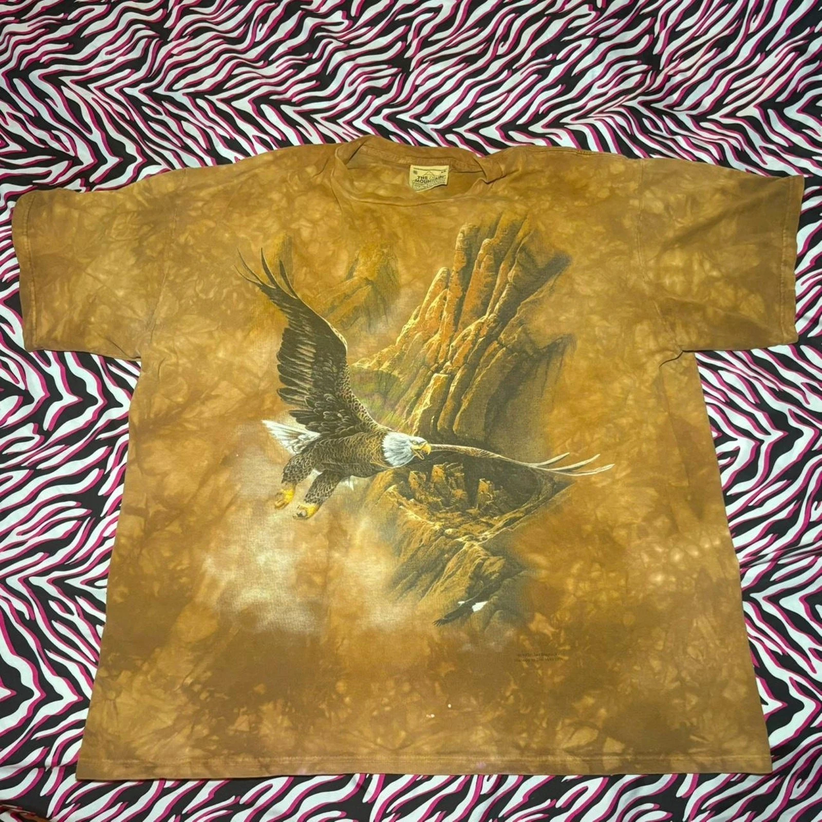 1990s vintage the mountain tee with Eagle graphic