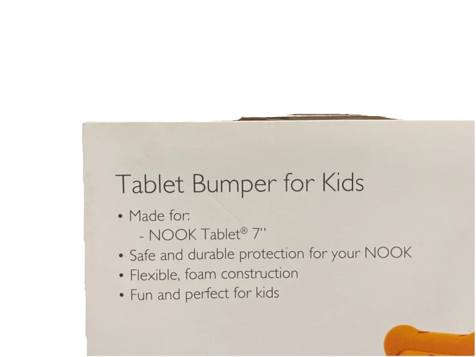 NOOK Tablet 7" Foam Bumper Case for Kids - Brand New Orange - Image 4 of 4
