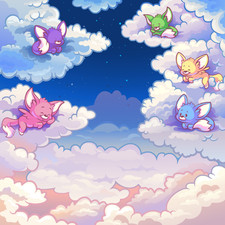 Neopets - Faellie Cloud Background - Virtual Item Fast Safe