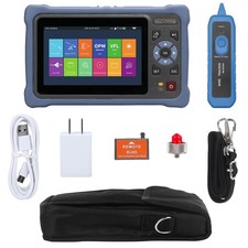 OTDR Fiber Optic Tester SM 1310/1550nm 26/24dB 4.3 Inch Touch Screen Test Rang5m