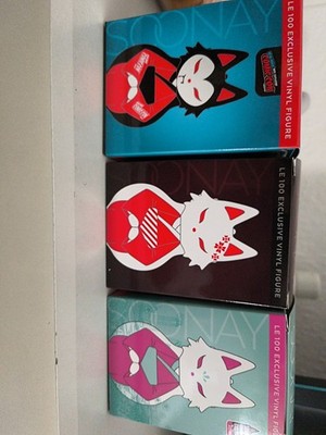 7BAP Soonay Vinyl Figures Lot x3 Priscilla Wilson LE100 NYCC Holiday Sealed Set