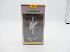 Vandoren V12 Bb Clarinet Reeds Strength 5 New Sealed Box of 10