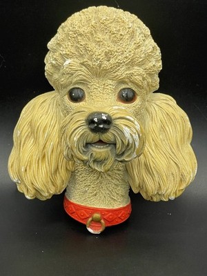 Bossons Chalkware Poodle Dog Head - Vintage
