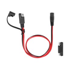 SAE to DC 5521 Female Adapter,2FT with Polarity Reverse Adapter Waterproof Cover