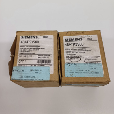 NEW SIEMENS ESP200 3UB81234KW2 OVERLOAD RELAY 48ATK3S00