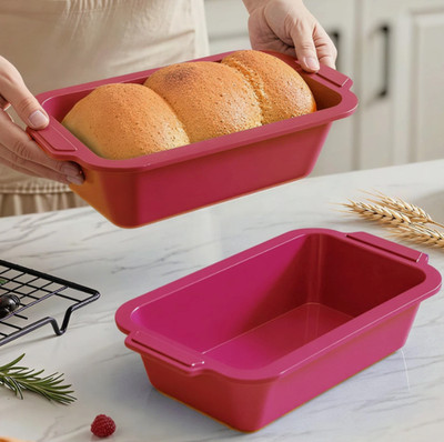 Bread Pans for Homemade Bread：9.5 x 5 Inch Silicone Loaf Pan for Baking with ...