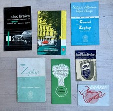 Mk2 Ford Consul Zephyr Zodiac Leaflets, Paperwork Selection
