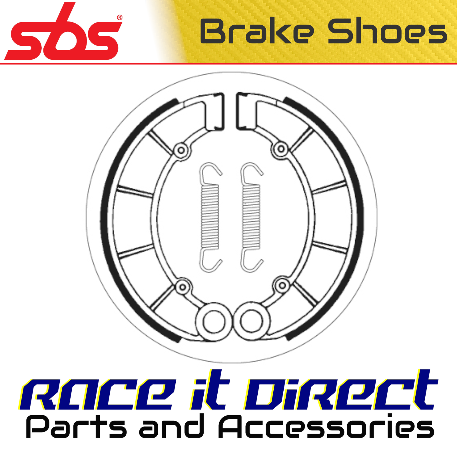 Brake Shoes for HONDA CB 750 C CUSTOM 1980-1982 Rear SBS