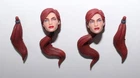 PURGE 376 - Retro Scarlett Head Lot - GIJOE CLASSIFIED SERIES 6" Scale 1/12