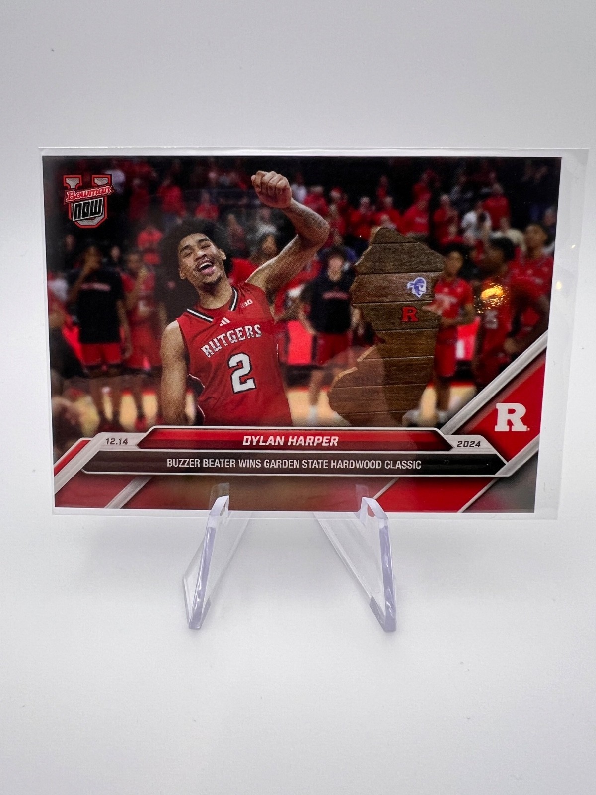 2024-25 BOWMAN U NOW BASKETBALL 30 DYLAN HARPER RUTGERS BUZZER BEATER IN HAND