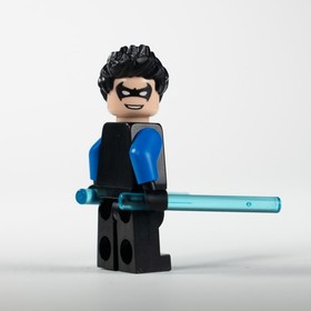 LEGO Batman 2006 Nightwing Minifigure Bat015 From set 7785 UV Printed