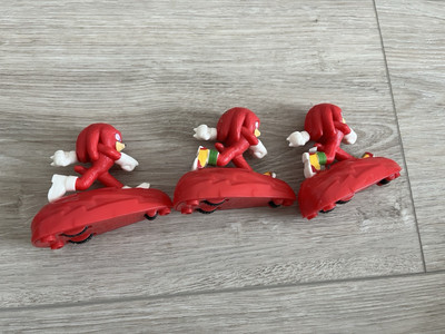 McDonald's Sonic The Hedgehog 2 Happy Meal Toy, Knuckles, 3 Pieces
