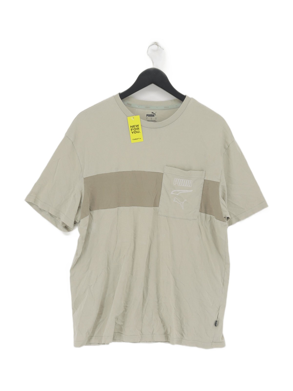 ALTRA T shirt uomo Puma L verde 100% altro basic