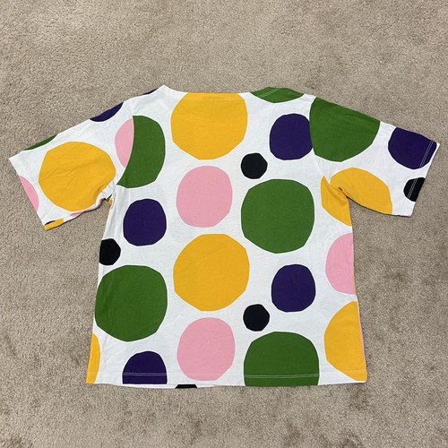 Uniqlo x Marimekko T Shirt Donna Piccola Multicolore Pois Scandi Finlandese - Foto 3 di 14