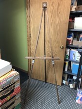 Vintage Anco Bilt Wood And Metal Tripod Easel Field model Working