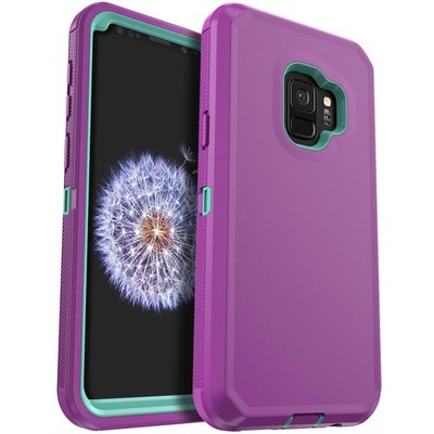 Purple For Samsung Galaxy S9 Plus / S9 Phone Case Heavy Duty Rugged Hybrid Cover