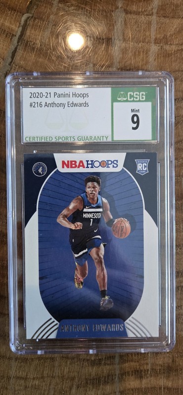 CSG 9 2020-21 Panini NBA Hoops - Anthony Edwards #216 (RC)