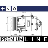 Mahle ACP 1331 000P Kompressor Klimaanlage FüR Ford Mondeo Galaxy S MAX VAN BA7