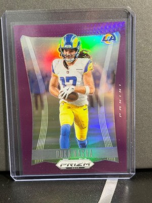 2024 Panini Prizm Deca Puka Nacua Purple /99 #185 Rams NFL