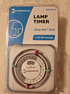 INTERMATIC Lamp Timer 2 On/Off Settings Model# TN111C Easy Set Dial Heay Duty