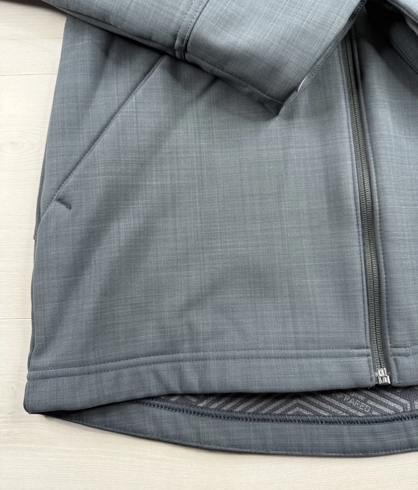 Chaqueta Under Armour Gris Soft Shell Cold Gear Suelta Infrarrojo Mujer Pequeña ¡COMO NUEVA! Foto 2 de 4