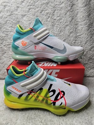 Nike Force Zoom Trout White Aurora Green Baseball Cleats Size 13