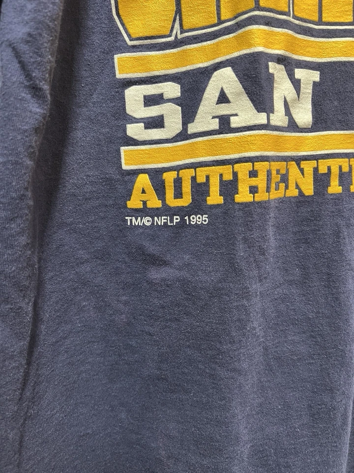 Russell Athletic Vintage San Diego Chargers Shirt Tag Size XL, Made in USA 1995 - Image 3 of 4