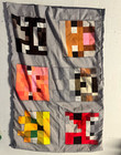 Minecraft Reversible Patchwork pillow case  Gray Multicolor Creeper — photo 1