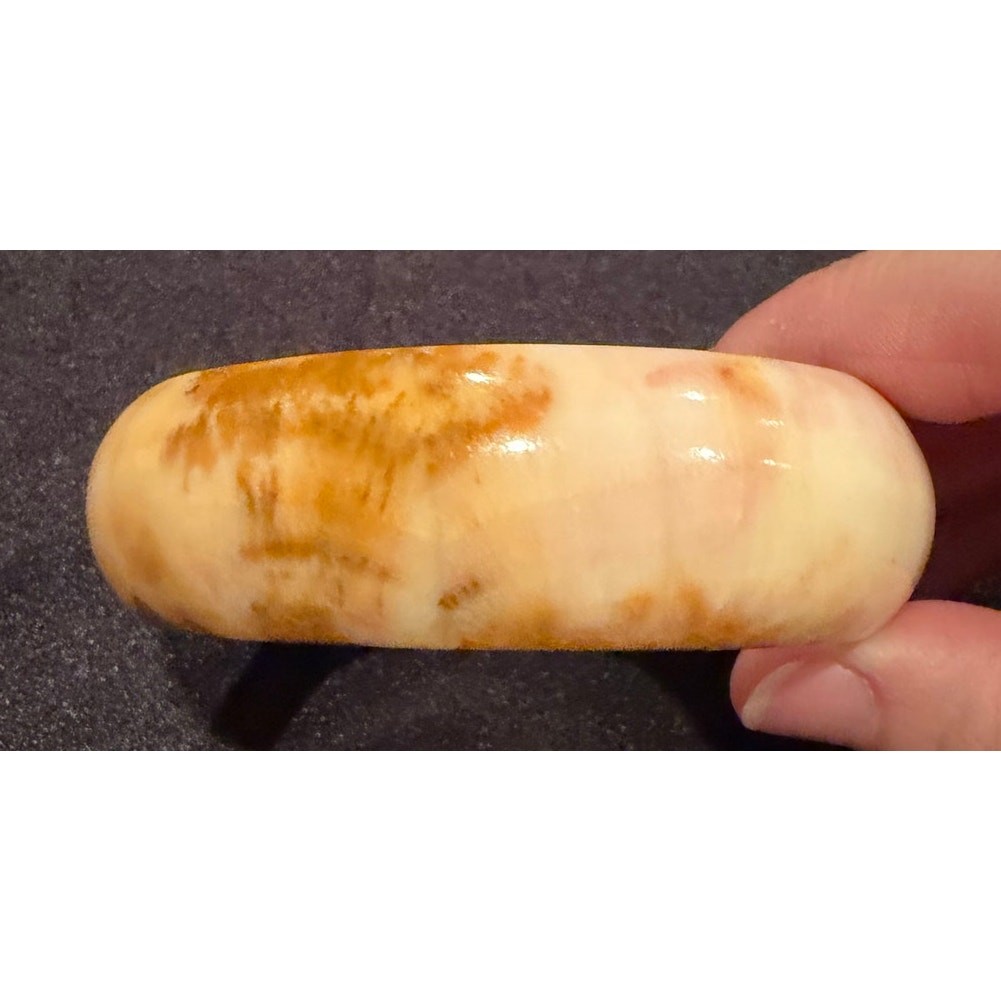 Jasper Polychrome Bangle Bracelet - Large Rare St… - image 8