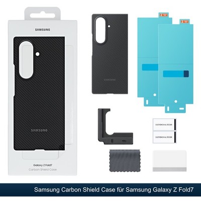 Original Samsung Backcover Galaxy Z Fold7 Carbon Shield Case EF-XF966 + 2x Folie