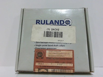 Ruland SP-55-F Rigid Steel Shaft Coupling 3-7/16'' Bore 2-Piece Clamp Style-Facto
