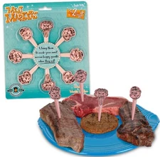 Meat Markers- BBQ Cooking Fun- Meat Picks- Set of 8:  Descriptive Food Labeling