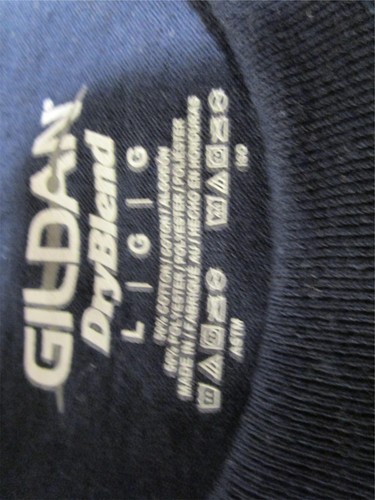 Gildan Dry Blend T-Shirt Men's L Navy blue - Photo 3 sur 3