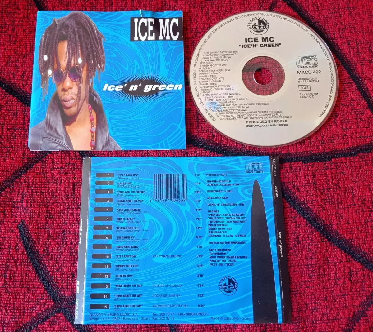 ICE MC ** Ice 'N' Green ** ORIGINAL 1994 Spain CD