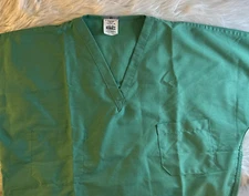 EWC INC.- Short Sleeve Reversible Scrub Top & Pants, Size XS, Cut #9873 - NEW