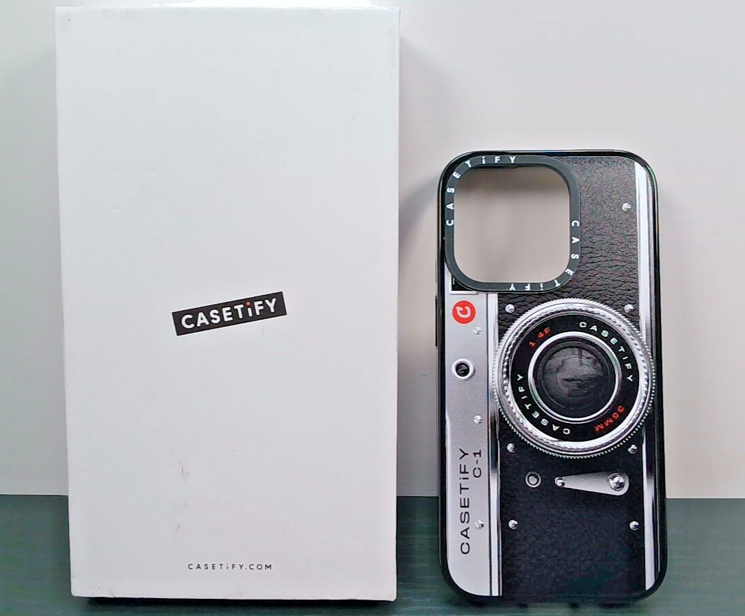CASETiFY Compact Clear Black Camera Case for iPhone 15 Pro OpenBox-image