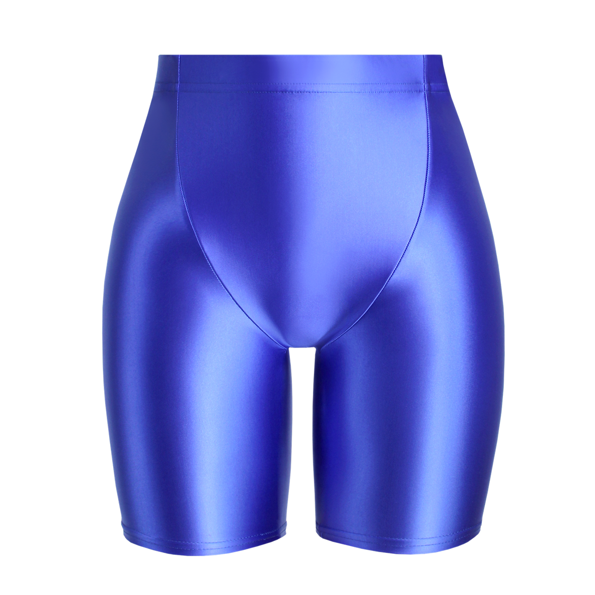 Women Sexy Bike Shorts Leggings Cycling Satin Glossy Opaque Shiny