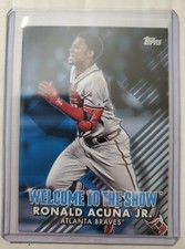 Ronald Acuna Jr. 2022 Topps Series 1 Welcome To The Show Blue Parallel #WTTS-12
