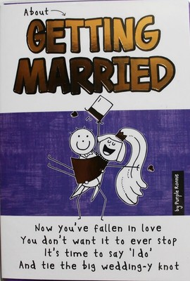 Über das Heiraten lila Ronnie Hochzeitstag Karte, besonderes Paar, brandneu