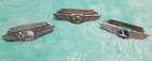 Vintage Eastern Airlines Wing  pilot Badge Pin lot of 3 silver /enamel 