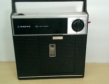 Vtg Sanyo Cassette Tape Recorder Auto Recording Control with remote M2200 -WORKS